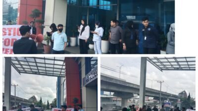 Aksi Unjuk Rasa Mahasiswa di RSIA Paramount Makassar Diwarnai Polemik Ucapan “Wartawan Dibayar” Terkait Adanya Dugaan Kelalaian Medis Terhadap Seorang Pasien Bayi