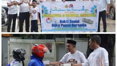 Bagi Takjil dan Bukber, Bharaduta Dermaga Polres Pelabuhan Makassar Pererat Silaturahmi