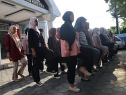 Peserta Magang Kementerian Ketenagakerjaan di Bapas Makassar Kembali Ikuti Latihan Baris Berbaris