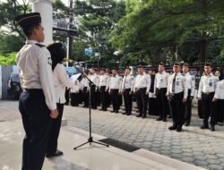 Apel Pagi Bapas Kelas I Makassar: Penguatan Budaya Kerja dan Komitmen Zona Integritas