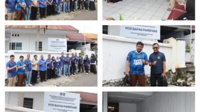 KABAPAS MAKASSAR LAKUKAN MONITORING DAN EVALUASI POS BAPAS PARE-PARE
