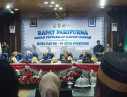 KEPALA POS BAPAS MAKASSAR DI PAREPARE HADIRI RAPAT PARIPURNA HARI JADI KE-66 KOTA PAREPARE