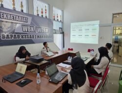 PERKUAT SOP LAYANAN, KABAPAS MAKASSAR RAPAT EVALUASI BERSAMA POKJA PENATAAN TATA LAKSANA