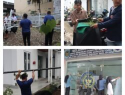 KERJA BAKTI BERSAMA, BAPAS MAKASSAR TATA LINGKUNGAN KANTOR LEBIH BERSIH DAN NYAMAN