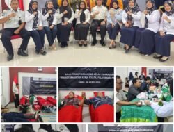 SEMARAKKAN HARI BHAKTI PEMASYARAKATAN KE-62, BAPAS MAKASSAR GELAR DONOR DARAH