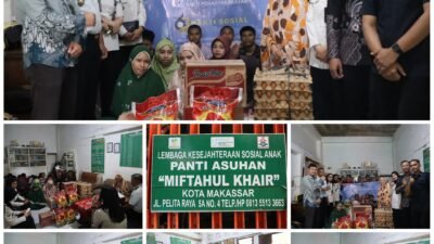 SAMBUT HBP KE-62, BAPAS MAKASSAR GELAR BAKTI SOSIAL DI PANTI ASUHAN