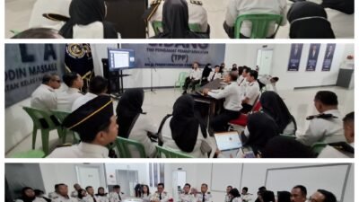 APEL PAGI BAPAS MAKASSAR FOKUS MONITORING PENYELESAIAN LITMAS DAN PELAPORAN KINERJA PK