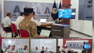 BAPAS MAKASSAR IKUTI ZOOM KANWIL DITJENPAS SULSEL BAHAS PROGRAM BEDAH RUMAH DAN AKSI KEMENTERIAN IMIPAS