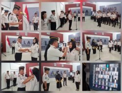APEL PAGI BAPAS MAKASSAR DIRANGKAIKAN PENYEMATAN KENAIKAN PANGKAT PEGAWAI