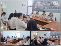 EVALUASI KINERJA PPNPN DAN LAYANAN POS BAPAS, PEJABAT STRUKTURAL BAPAS MAKASSAR GELAR RAPAT KOORDINASI