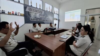 TINGKATKAN TATA KELOLA ORGANISASI, KABAPAS MAKASSAR PIMPIN RAPAT KOORDINASI PEJABAT STRUKTURAL