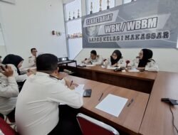 PASTIKAN KELAYAKAN USULAN PENGEMBANGAN KARIR PK, KABAPAS MAKASSAR LAKSANAKAN PENILAIAN INTERNAL